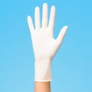 川西工業　ニトリル　使いきり手袋　粉なし　ＳＳ　ホワイト　＃２０６０　１箱（２５０枚）2