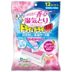 白元アース　ドライ＆ドライＵＰ　引き出し・衣装ケース用　フローラルブーケの香り　１パック（１２シート）