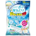 白元アース　ドライ＆ドライＵＰ　引き出し・衣装ケース用　ホワイトアロマソープの香り　１パック（１２シート）