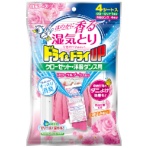 白元アース　ドライ＆ドライＵＰ　クローゼット・洋服ダンス用　フローラルブーケの香り　１パック（４シート）
