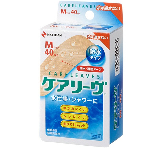 ニチバン　ケアリーヴ　防水タイプ　Ｍサイズ　ＣＬＢ４０Ｍ　１箱（４０枚）1
