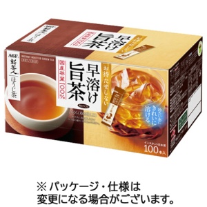 味の素ＡＧＦ　新茶人　早溶け旨茶　ほうじ茶スティック　１箱（１００本）1