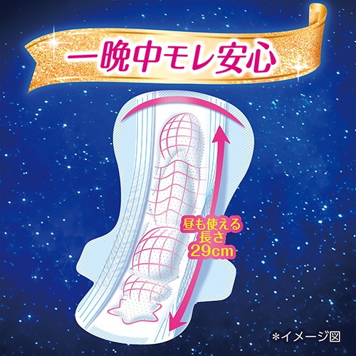 ユニ・チャーム　ソフィ　超熟睡ガード２９０　多い夜用　羽つき　２９ｃｍ　１パック（２８枚）3