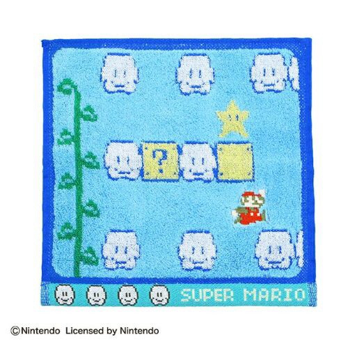丸眞　任天堂マリオ「雲ステージ」　ミニタオル　１枚1
