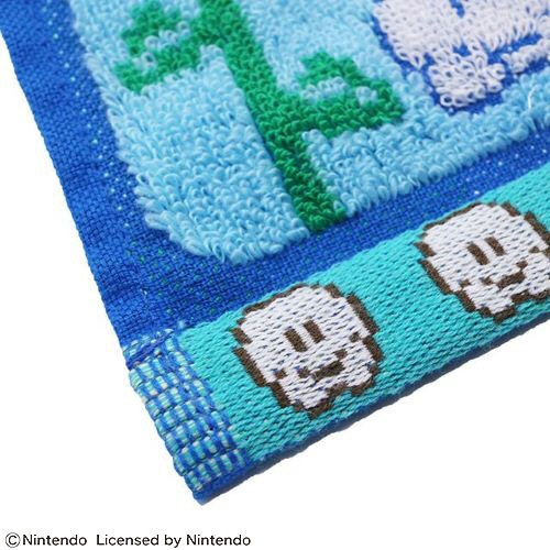丸眞　任天堂マリオ「雲ステージ」　ミニタオル　１枚4