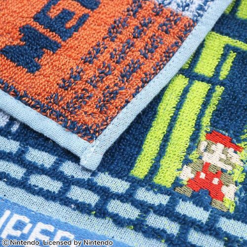 丸眞　任天堂マリオ「ワープゾーン」　ミニタオル　１枚4