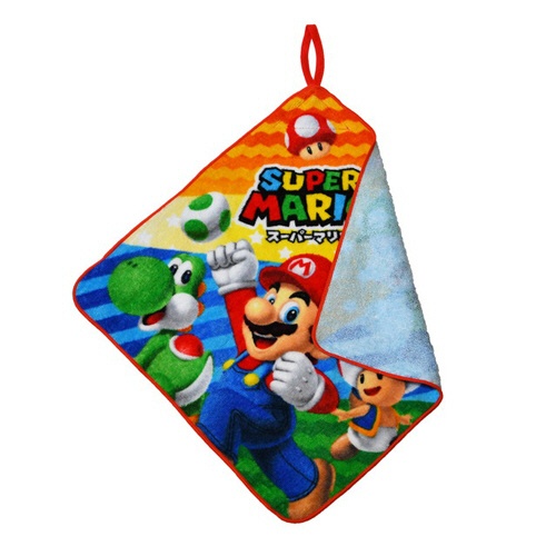丸眞　任天堂マリオ「アクションスター」　ループタオル　１枚2