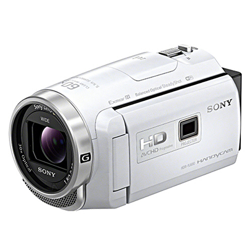 【クリックで詳細表示】ソニー デジタルHDビデオカメラレコーダー Handycam PJ680 251万画素 ホワイト HDR-PJ680/W 1台 HDR-PJ680/W