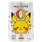 丸富製紙　トイレットペーパー　モンポケ　パルプ　芯あり　ダブル　２５ｍ