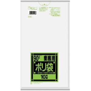 日本サニパック　Ｋシリーズ　業務用ポリ袋　強化　半透明　９０Ｌ　０．０２５ｍｍ　Ｋ－９３　１パック（１０枚）1