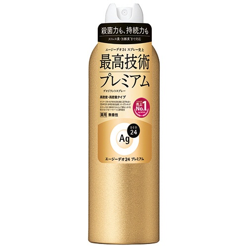 ファイントゥデイ　エージーデオ２４　デオドラントスプレー　プレミアム　無香性　ＬＬ　１８０ｇ　１本1