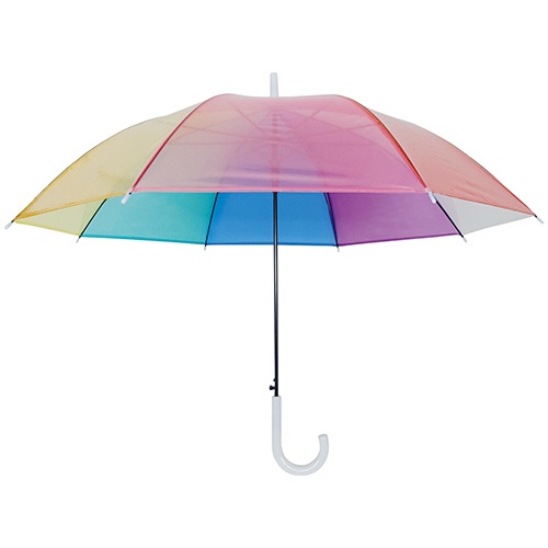 丸玉工業　ジーナス　レインボーアンブレラ　クリアジャンプ　６０ｃｍ　８本骨　９０２０３００１　１本1