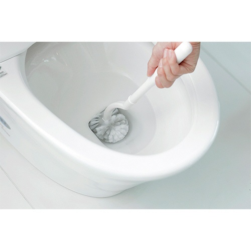 マーナ　２ｉｎ１　トイレブラシ　ホワイト　Ｗ０７８Ｗ　１個3