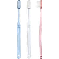 アイテック 業務用片テーパーハブラシ 3色(ピンク、クリア、ブルー)各色20本 1箱(60本)