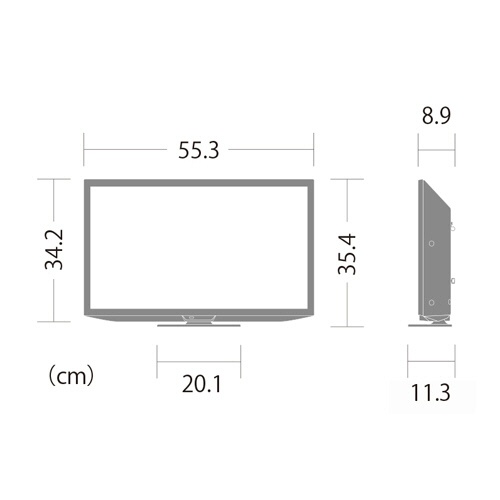 シャープ　ＡＱＵＯＳ　ＧＦ１ライン　液晶テレビ　２４Ｖ型　２Ｔ－Ｃ２４ＧＦ１　１台3