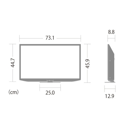 シャープ　ＡＱＵＯＳ　ＧＦ１ライン　液晶テレビ　３２Ｖ型　２Ｔ－Ｃ３２ＧＦ１　１台3