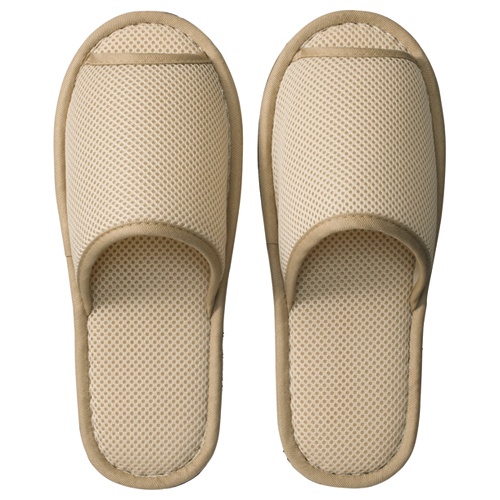 ＴＡＮＯＳＥＥ　ウォッシャブル　メッシュスリッパ　ベージュ　１足1