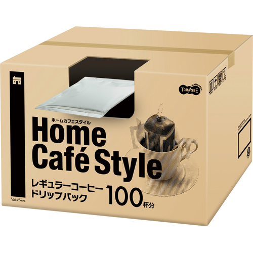 【クリックで詳細表示】TANOSEE Home Cafe Style ドリップパック 6.5g 1箱(100袋) 04213