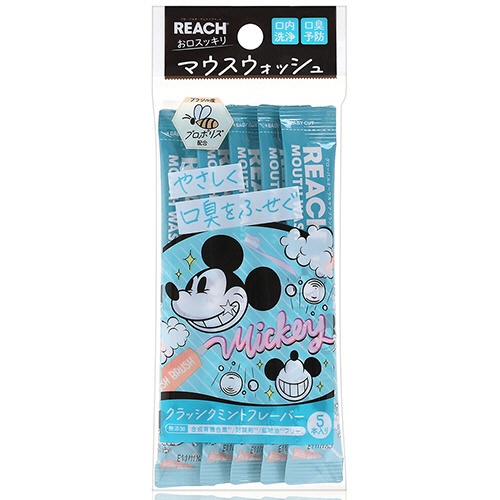 銀座ステファニー化粧品　リーチ　マウスウォッシュ　ディズニー　クラシックミントの香り　１１ｍＬ／本　１パック（５本）1