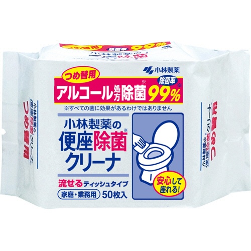 小林製薬　便座除菌クリーナー　家庭・業務用　つめ替用　１パック（５０枚）1