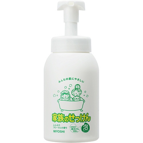 ミヨシ石鹸　家族のせっけん　泡ボディソープ　本体　６００ｍＬ　１本1