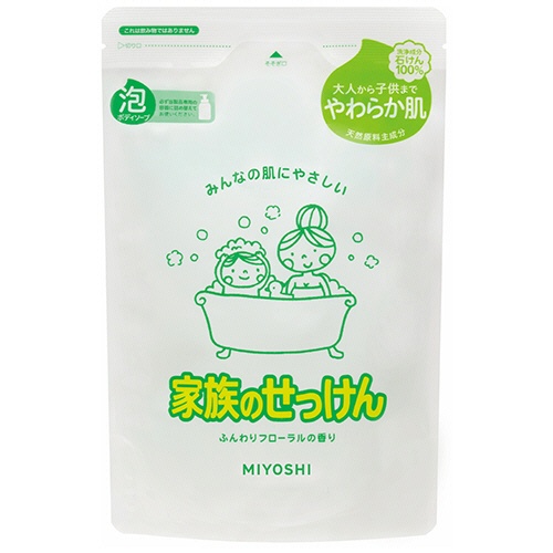 ミヨシ石鹸　家族のせっけん　泡ボディソープ　つめかえ用　５５０ｍＬ　１個1