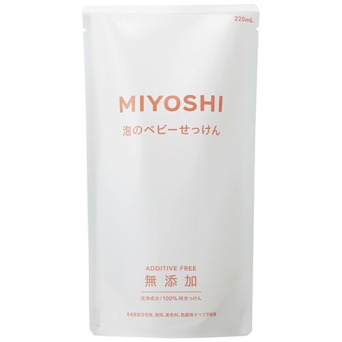 ミヨシ石鹸　無添加　泡のベビーせっけん　つめかえ用　２２０ｍＬ　１個1