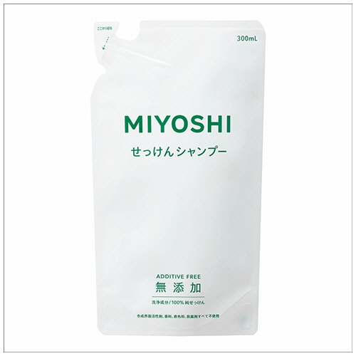 ミヨシ石鹸　無添加　せっけんシャンプー　つめかえ用　３００ｍＬ　１本1