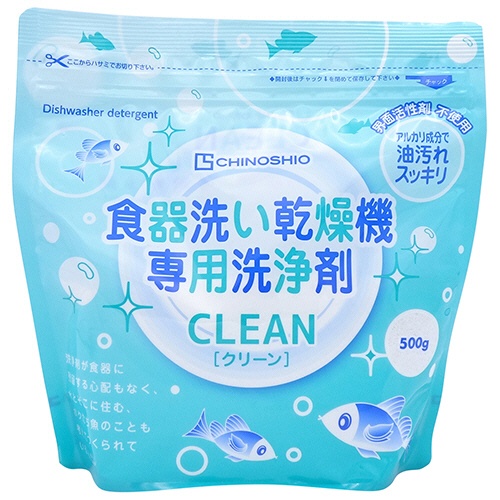 地の塩社　クリーン　食器洗い乾燥機専用洗浄剤　５００ｇ　１個1