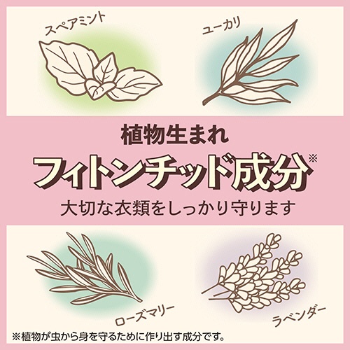アース製薬　クローゼットにおくだけ防虫力　フローラルソープの香り　３００ｍＬ　１個5