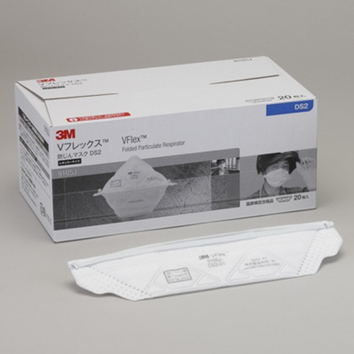 ３Ｍ　ＶＦｌｅｘ　使い捨て式防じんマスク　レギュラー　９１０５Ｊ－ＤＳ２　１箱（２０枚）2