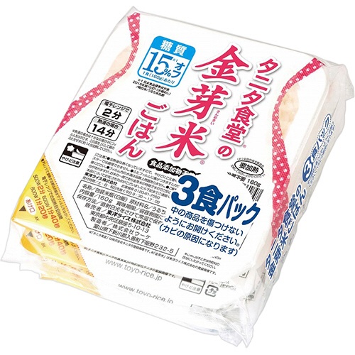 東洋ライス　タニタ食堂の金芽米ごはん　１６０ｇ　１パック（３食）1