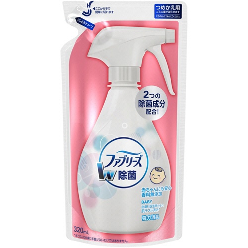 Ｐ＆Ｇ　ファブリーズ　ダブル除菌　香料無添加　つめかえ用　３２０ｍｌ　１個1