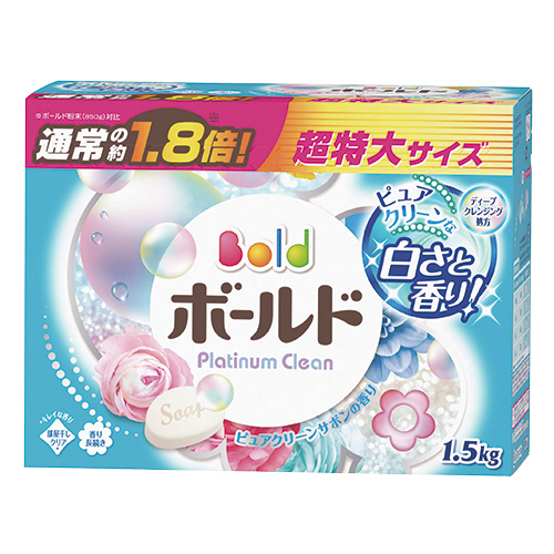 【クリックで詳細表示】P＆G ボールド 粉末 香りのサプリイン ピュアクリーンサボンの香り 特大 1.5kg 1個 286002