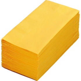 カラーナプキン　２ＰＬＹ　８つ折　レモン　１パック（５０枚）