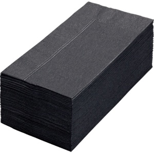 カラーナプキン　２ＰＬＹ　８つ折　ブラック　１パック（５０枚）1