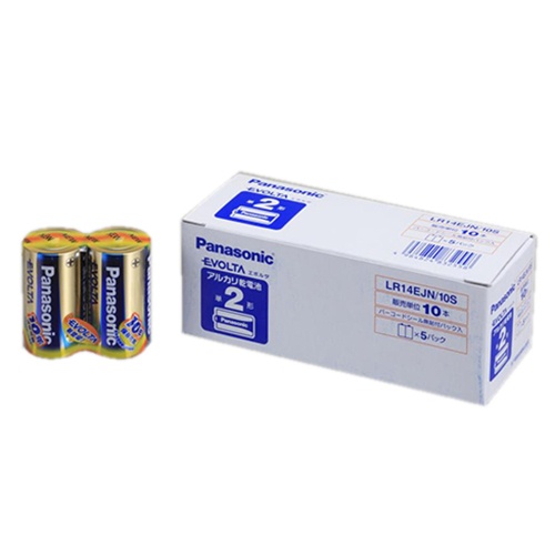 パナソニック　アルカリ乾電池　エボルタ　単２形　ＬＲ１４ＥＪＮ／１０Ｓ　１箱（１０本）1