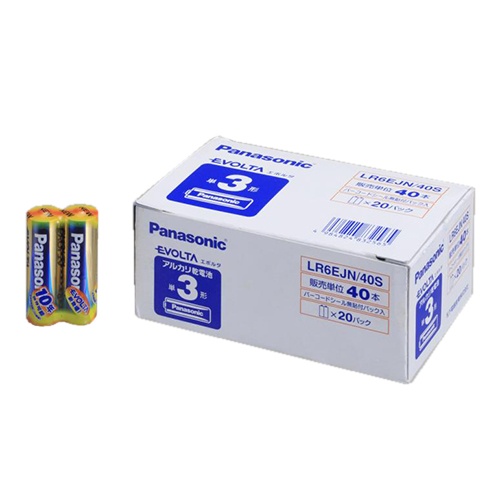 パナソニック　アルカリ乾電池　エボルタ　単３形　ＬＲ６ＥＪＮ／４０Ｓ　１箱（４０本）1