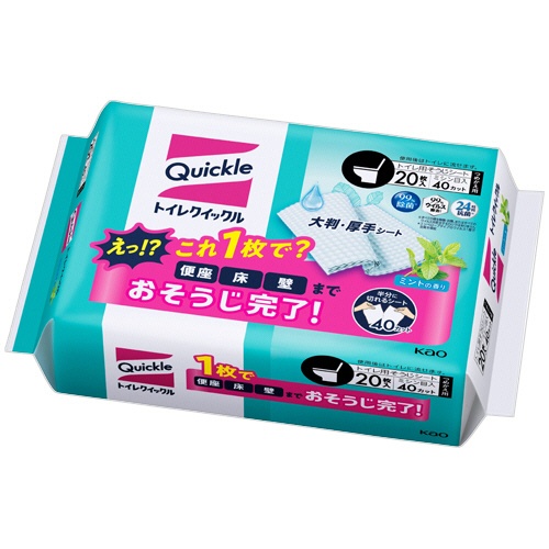 花王　トイレクイックル　つめかえ用ジャンボパック　１パック（２０枚：１０枚×２個）1