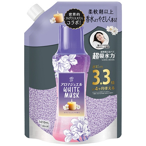 Ｐ＆Ｇ　レノア　アロマジュエル　ホワイトムスクの香り　つめかえ用　超特大　１４１０ｍＬ　１パック1