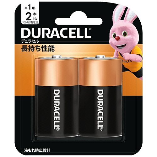 デュラセル　アルカリ乾電池　単１形　ＤＭＡ－Ｔ１－０２　１パック（２本）1