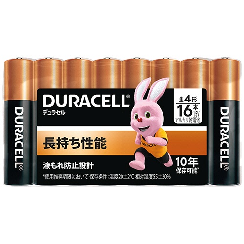 デュラセル　アルカリ乾電池　単４形　ＤＭＡ－Ｔ４－１６　１パック（１６本）1