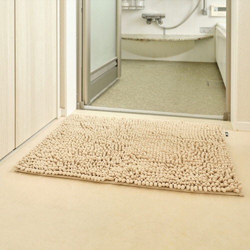山崎産業　ＳＵＳＵ抗菌ストロングＷ　バスマットＥＣ　Ｌ　約５０×７０ｃｍ　ベージュ　１枚3