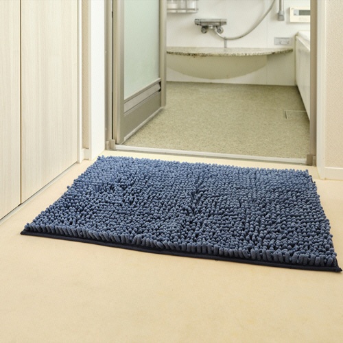 山崎産業　ＳＵＳＵ抗菌ストロングＷ　バスマットＥＣ　Ｌ　約５０×７０ｃｍ　ネイビー　１枚3