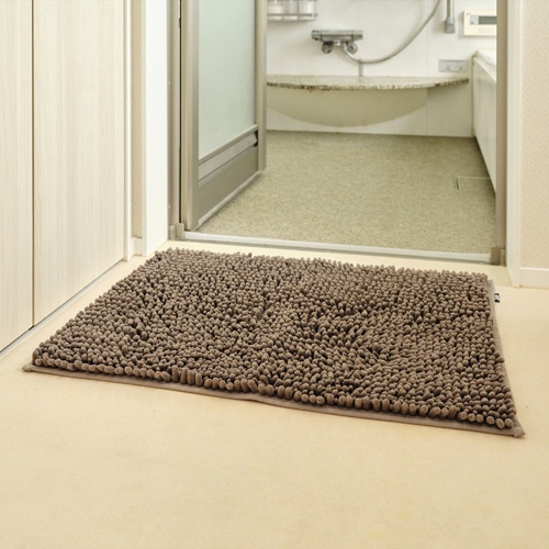 山崎産業　ＳＵＳＵ抗菌ストロングＷ　バスマットＥＣ　Ｌ　約５０×７０ｃｍ　ブラウン　１枚3