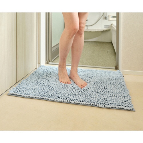 山崎産業　ＳＵＳＵ抗菌ストロングＷ　バスマットＥＣ　ＸＬ　約５５×８０ｃｍ　ブルー　１枚4