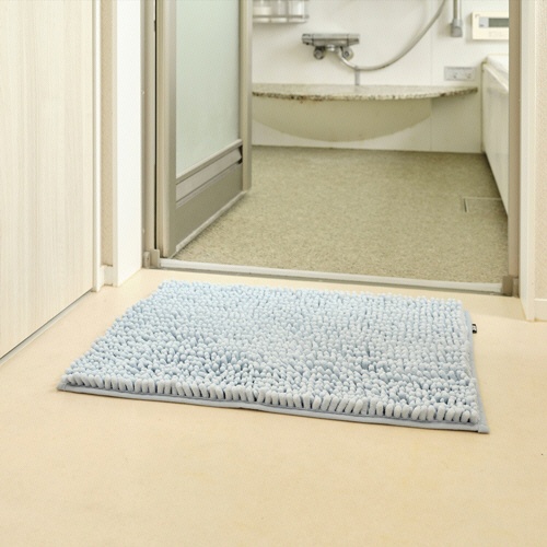 山崎産業　ＳＵＳＵ抗菌ストロングＷ　バスマットＥＣ　Ｍ　約４０×６０ｃｍ　ブルー　１枚3