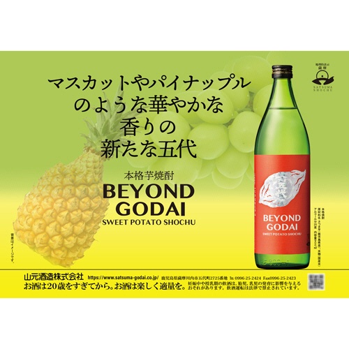 山元酒造　ＢＥＹＯＮＤ　ＧＯＤＡＩ　２５度　９００ｍＬ／本　１セット（６本）2