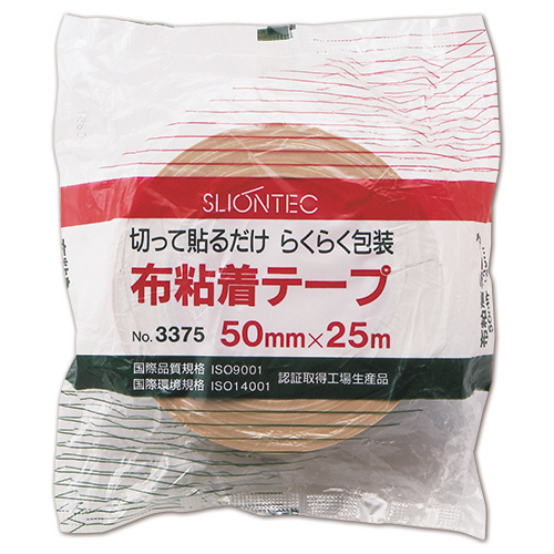 たのめーる】スリオンテック 布テープ No.337500 50mm×25m 厚み たのめーる】スリオンテック 布テープ No.337500 50mm×25m 厚み