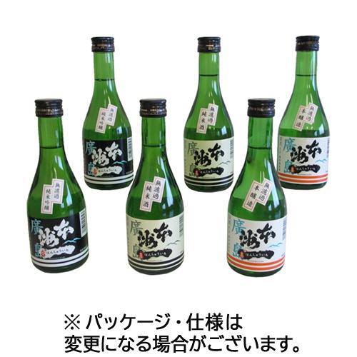 梅田酒造場　本洲一　無濾過清酒呑みくらべセット　１０８１３　３００ｍＬ／本　１セット（６本）1